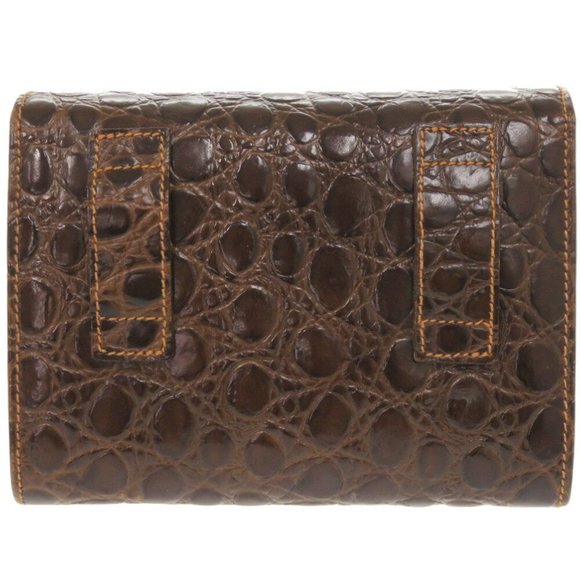 Salvatore Ferragamo Vara Ribbon Chain Shoulder Bag AQ213202, Embossed Leather... - Picture 3 of 9